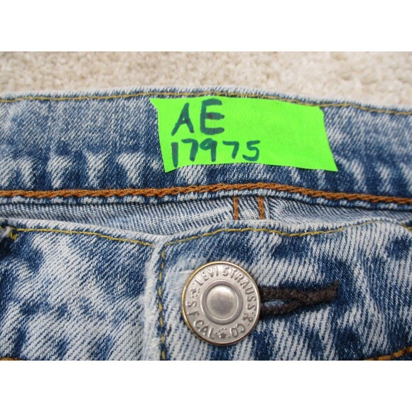 Levis 510 Jeans Mens 31 Blue Acid Wash Denim Skinny Distressed Casual 31x27 - Picture 7 of 16